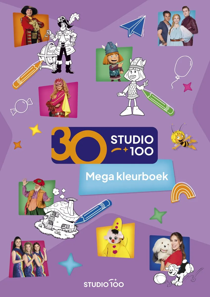 Studio 100 Mega Kleurboek 30 Jaar