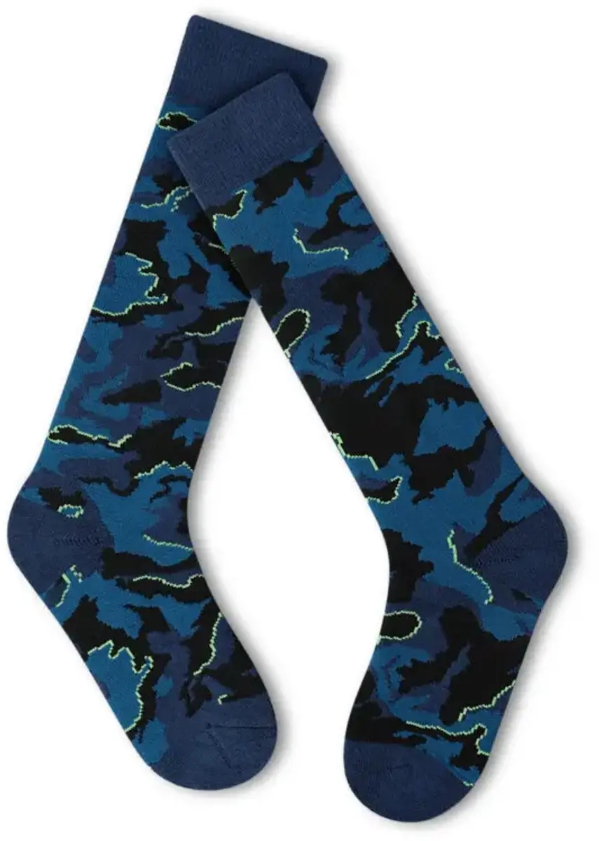 Dare 2b Geprinte Skisokken 26-29 - Skiën - Kingfisher Blue Camo - afbeelding 2 van 4