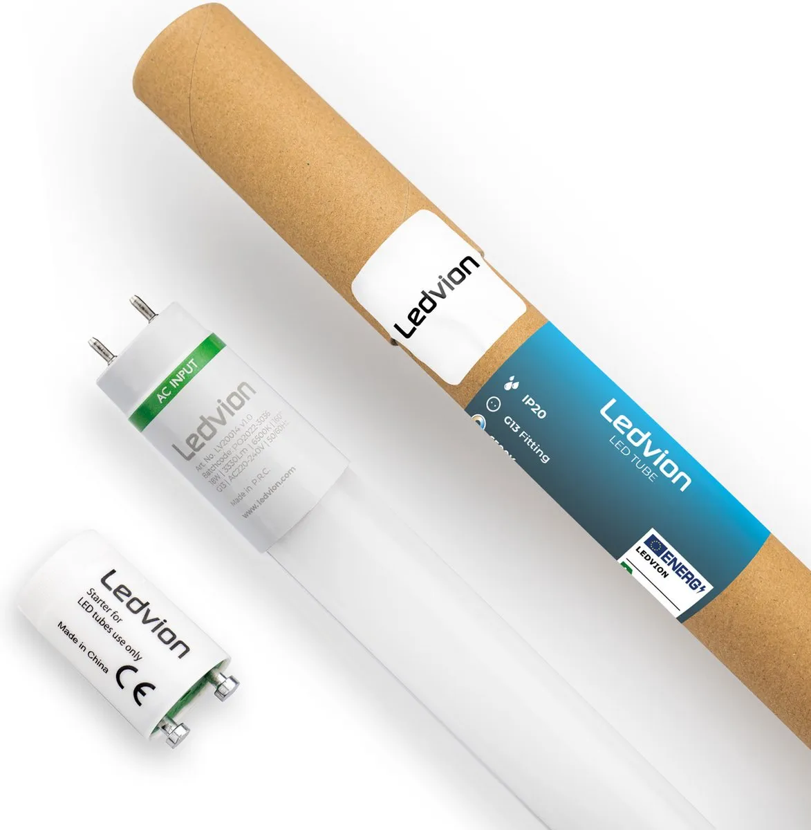 LEDVION 10X TL Buis 120cm 18W 6500K - 185lm/W - Helder