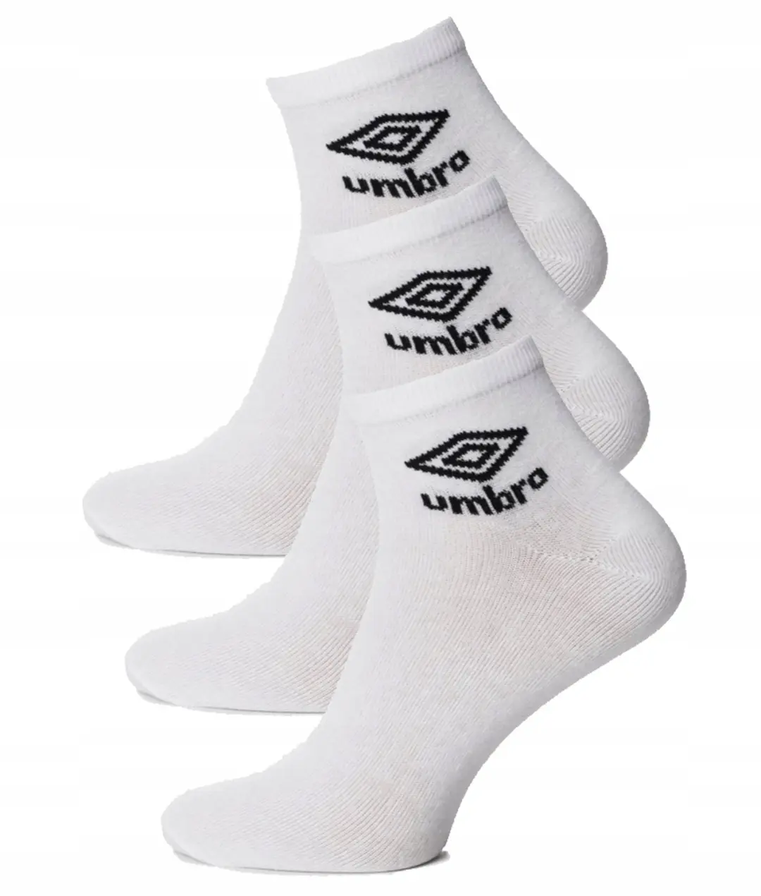 Umbro Quarter Sokken Wit 3-Pack Maat 43-46