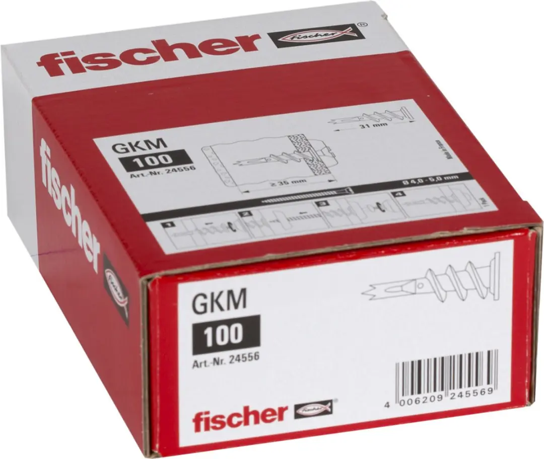 Fischer GKM Gipsplaatplug 4.5mm - 100 Stuks - afbeelding 2 van 6
