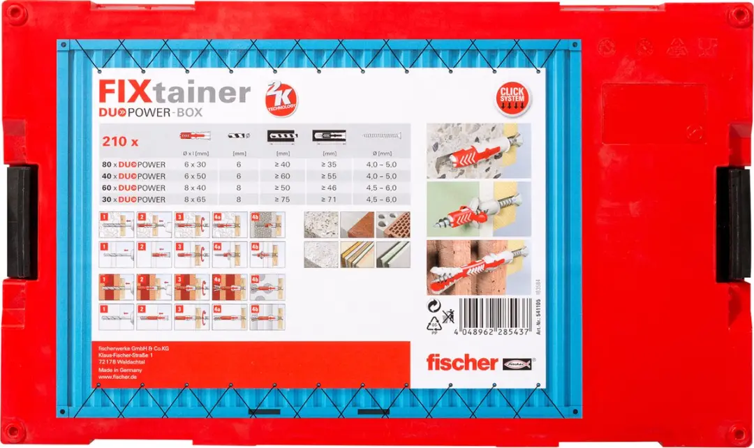 Fischer FixTainer DuoPower Plugset - 210 Stuks - afbeelding 5 van 6