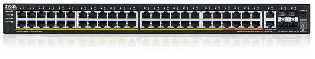 Zyxel XGS2220-54FP Managed Switch 48x PoE 10G - 960W - Zwart - afbeelding 4 van 6