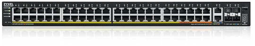Zyxel XGS2220-54FP Managed Switch 48x PoE 10G - 960W - Zwart - afbeelding 2 van 6