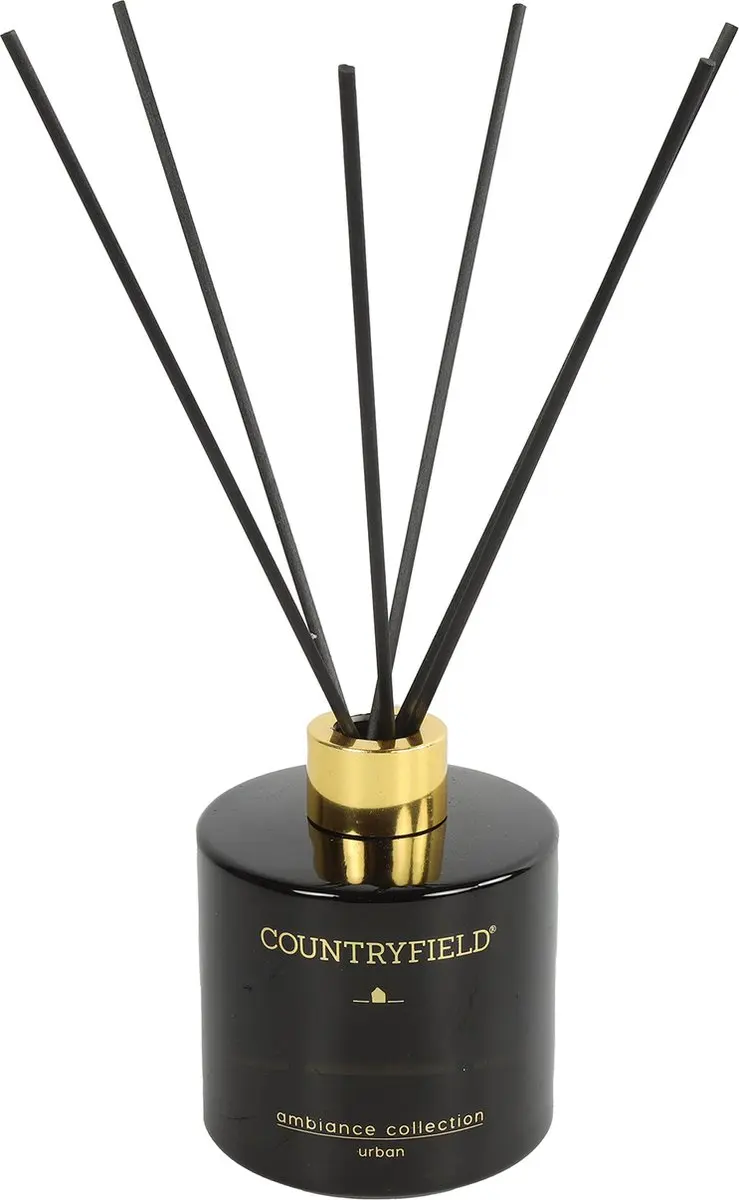 Countryfield Geurstokjes Urban | Zwart | 200 ml
