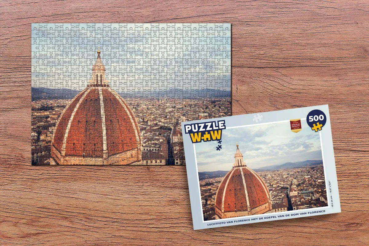 PuzzleWow Florence Legpuzzel 500 Stuks - Multicolor