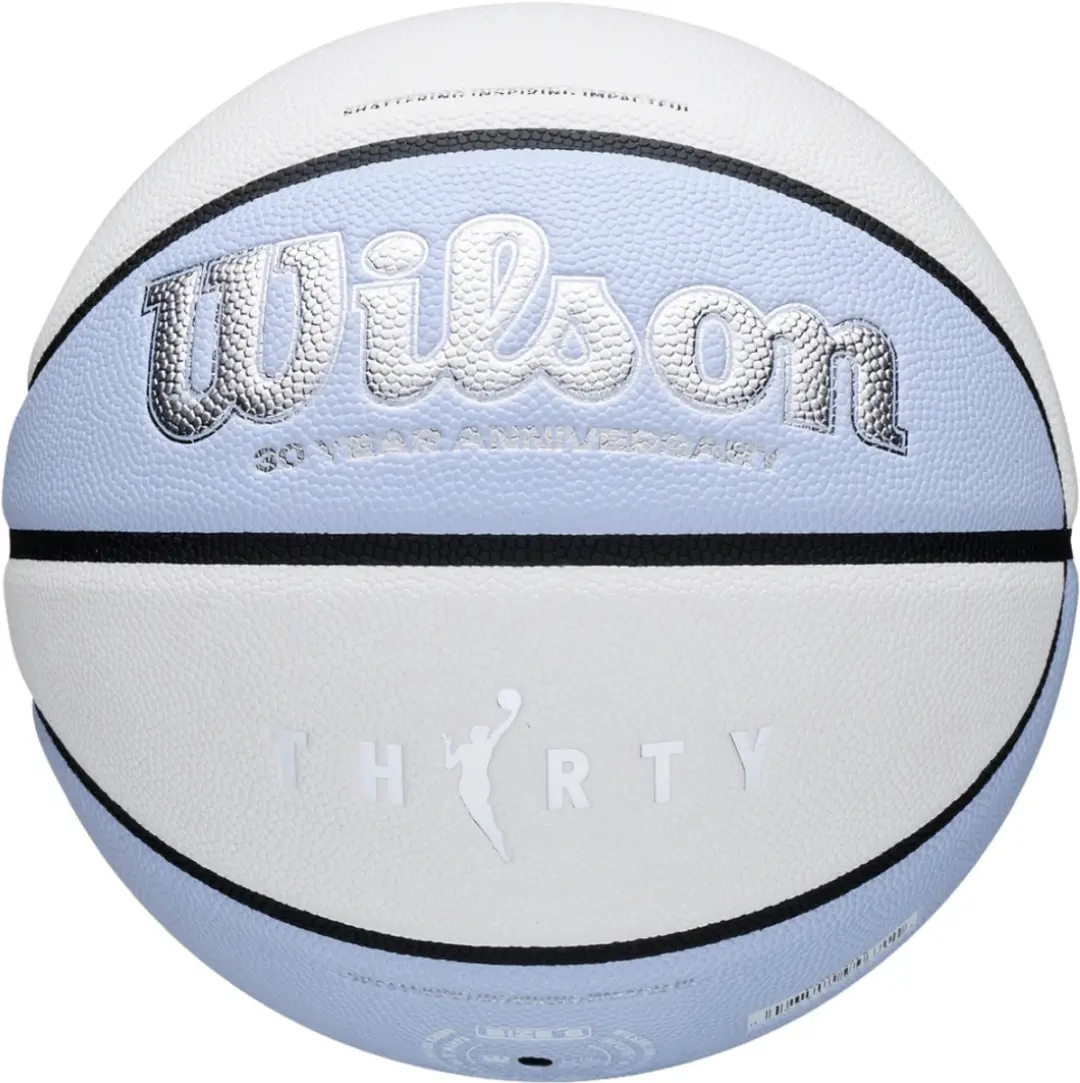 Wilson WNBA 30th Anniversary Legacy Basketbal Maat 6 - Lila/Wit/Zilver - afbeelding 2 van 4