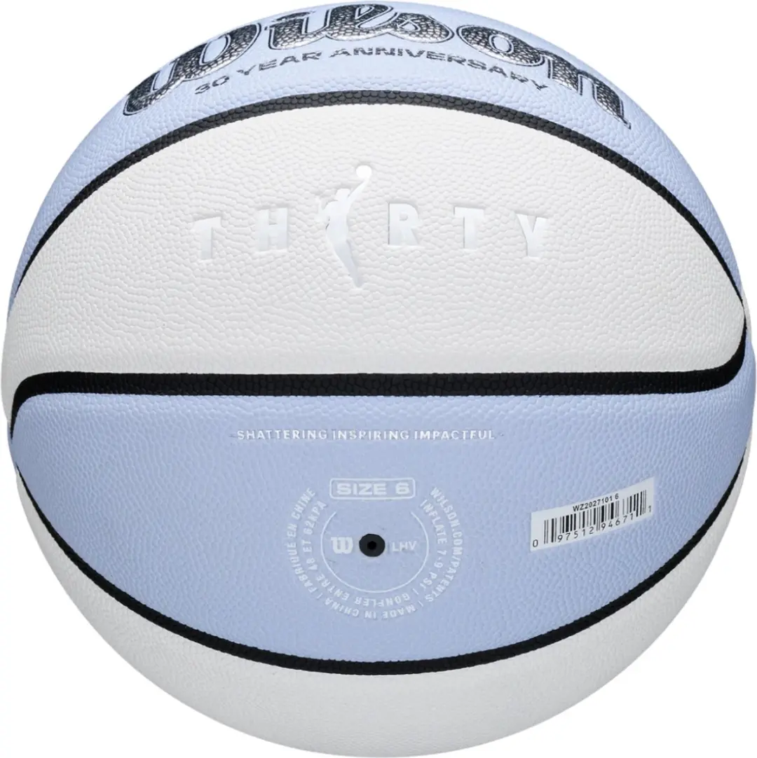 Wilson WNBA 30th Anniversary Legacy Basketbal Maat 6 - Lila/Wit/Zilver - afbeelding 4 van 4