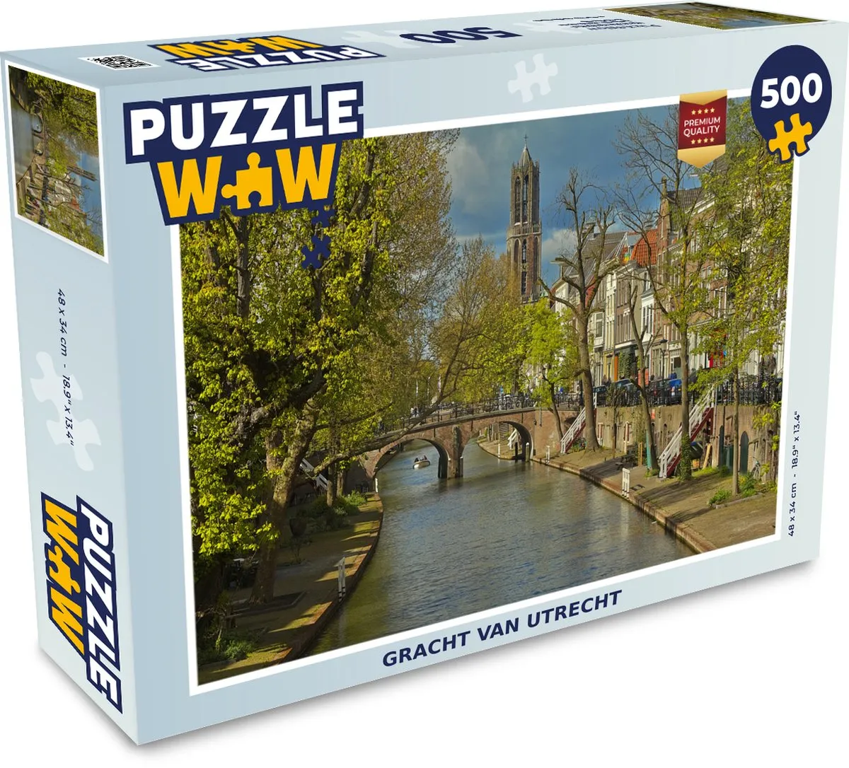 PuzzleWow Utrecht Brug Water Legpuzzel 500 Stuks