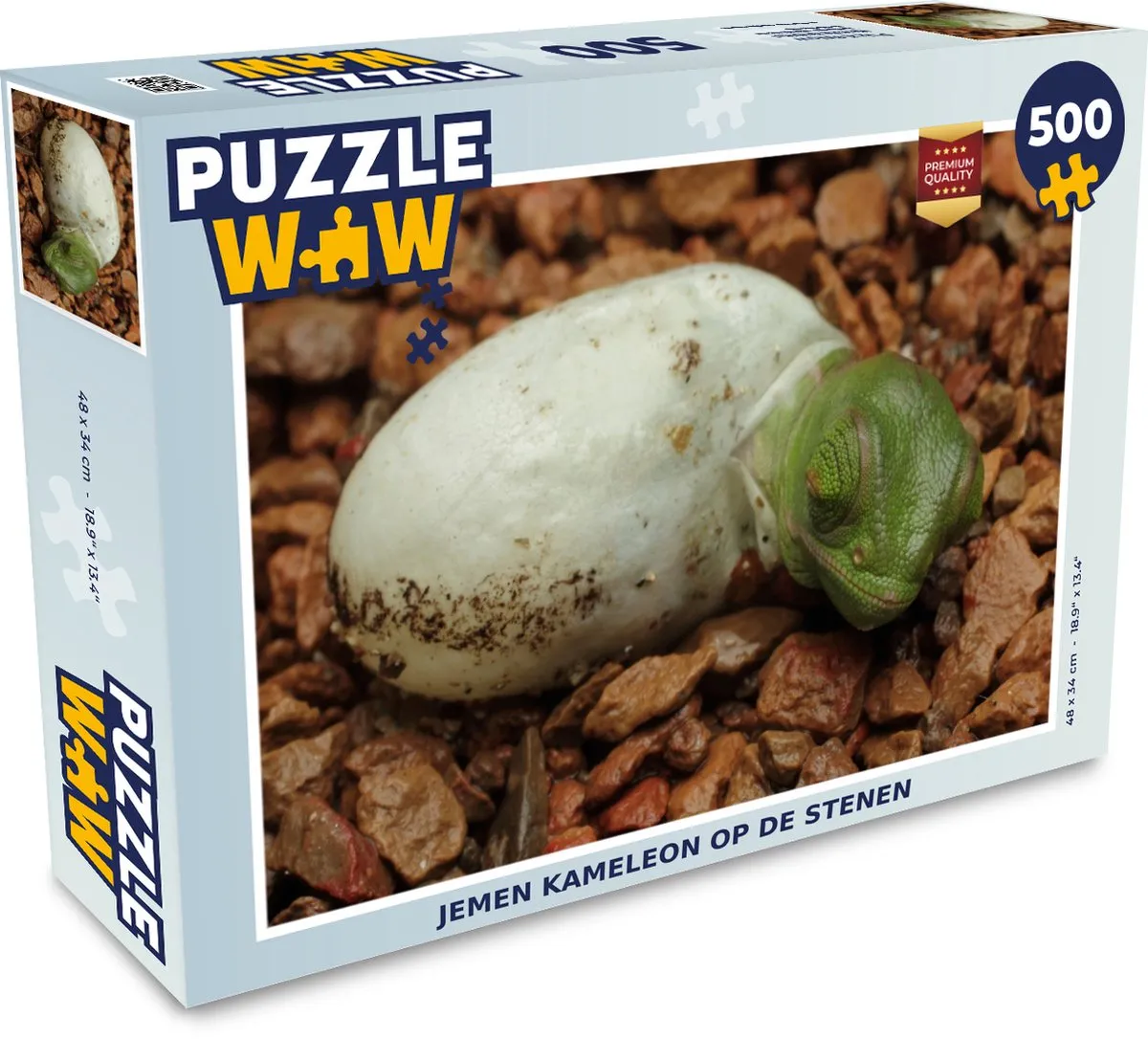 PuzzleWow Kameleon Ei Legpuzzel 500 Stuks