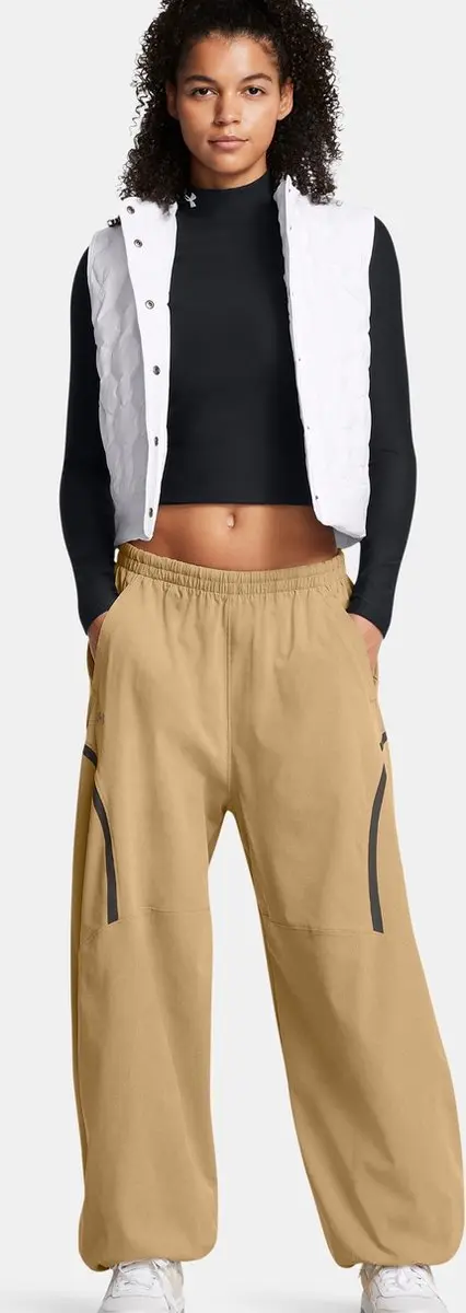 Under Armour Unstoppable Woven Parachute Broek Groen S Vrouw
