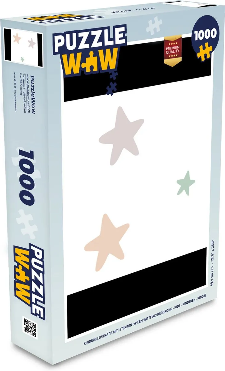 PuzzleWow Sterren Legpuzzel 1000 Stuks - Multicolor