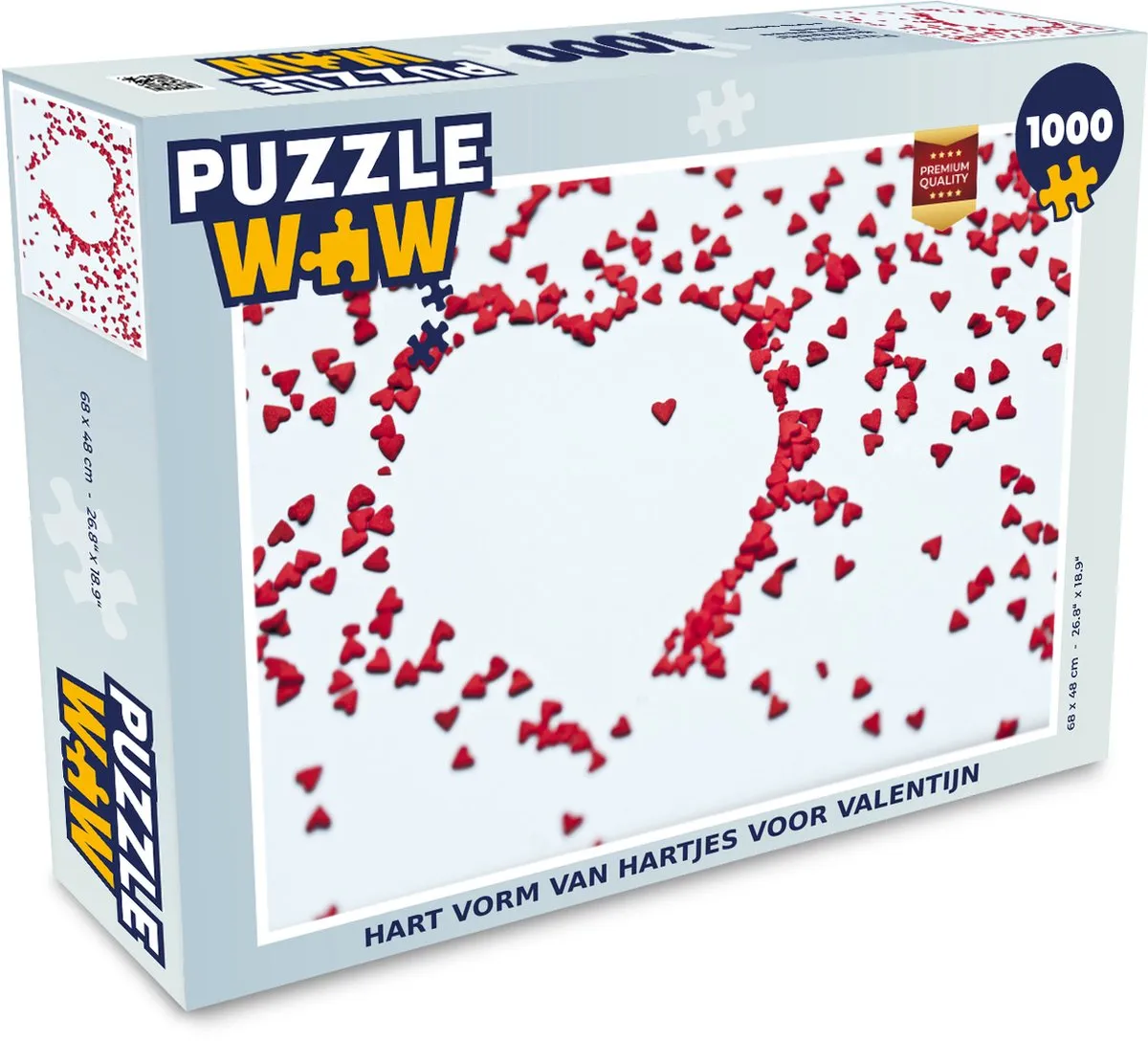 PuzzleWow Hartvormige Legpuzzel 1000 Stuks