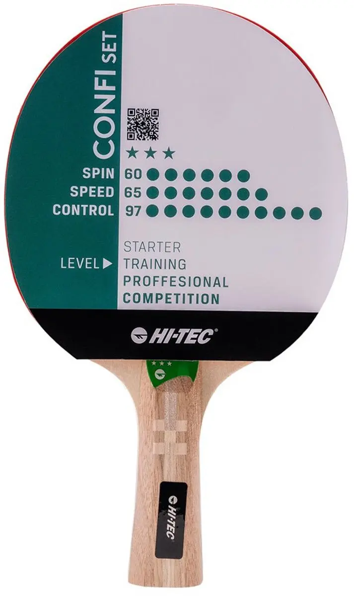 Hi-Tec Confi Set Tafeltennis - 2 Rackets & 3 Ballen Multicolor - afbeelding 2 van 4