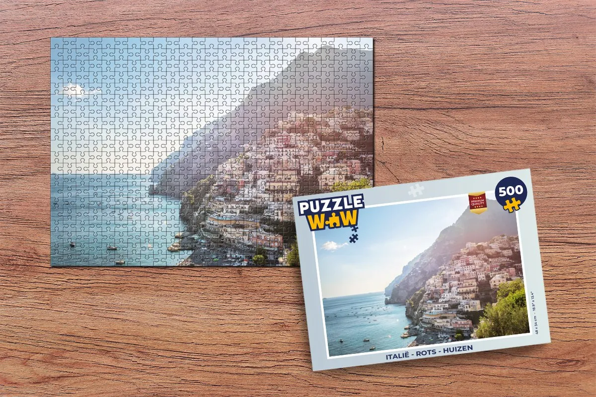 PuzzleWow Italië Legpuzzel 500 Stuks - Multicolor