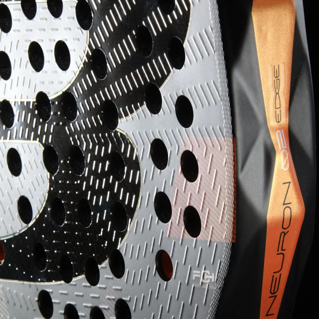 Bullpadel Neuron 02 Edge Padelracket - L0 - Oranje/Zwart/Zilver - afbeelding 2 van 6