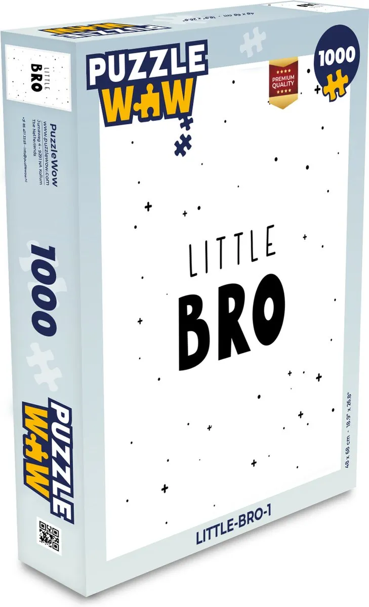 PuzzleWow Little Bro Legpuzzel 1000 Stuks