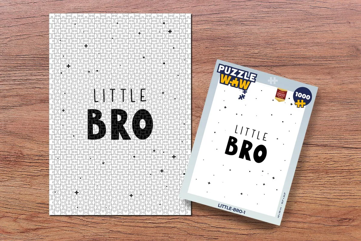 PuzzleWow Little Bro Legpuzzel 1000 Stuks - Multicolor