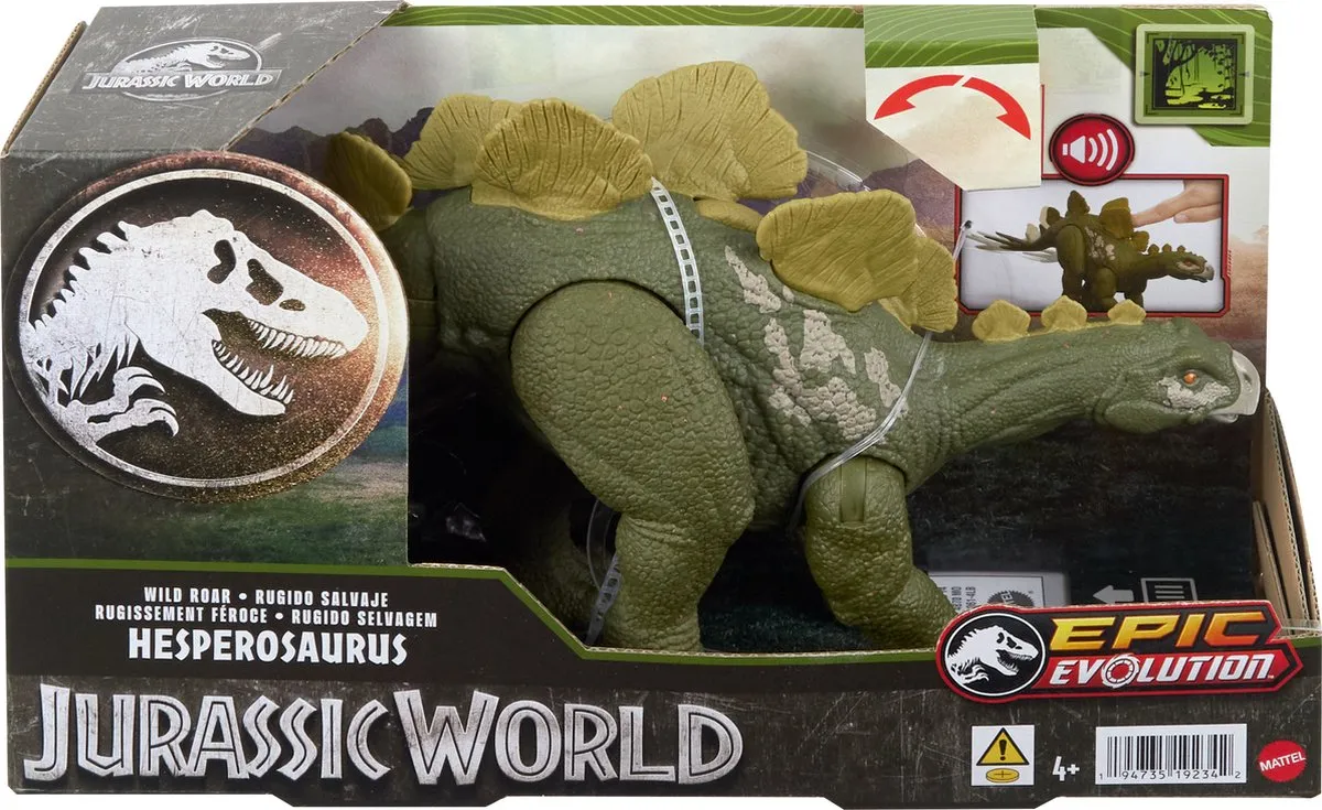 Jurassic World Hesperosaurus Wild Brullend Speelgoed HTK69 - 3x AAA