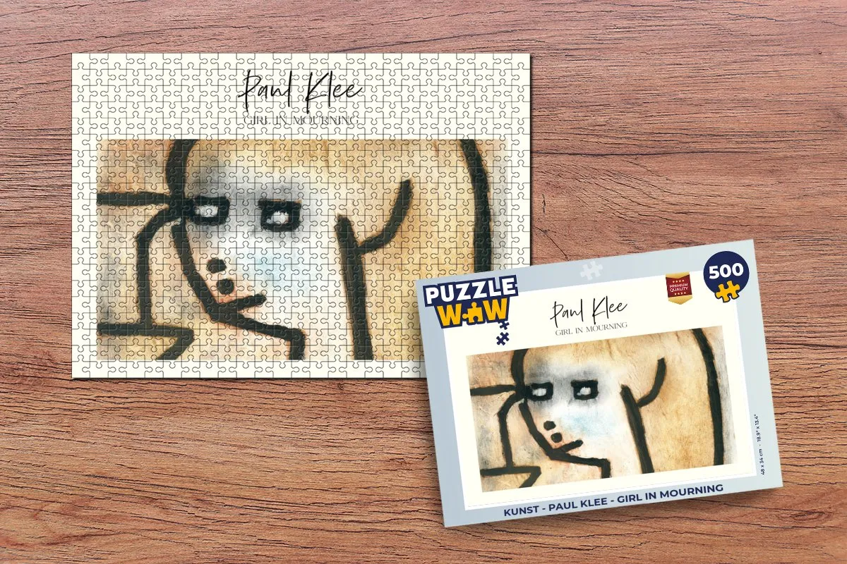 PuzzleWow Paul Klee Girl in Mourning Legpuzzel 500 Stuks - Multicolor