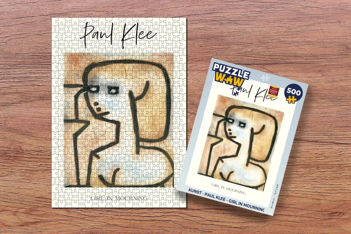 PuzzleWow Paul Klee Girl in Mourning Legpuzzel 500 Stuks - Multicolor