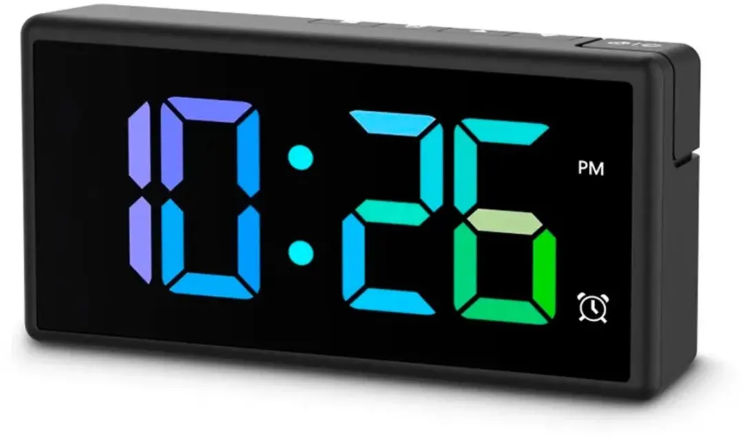 Hama Ibiza Wekker - Multicolor Display - USB Oplaadfunctie - Zwart - afbeelding 3 van 6