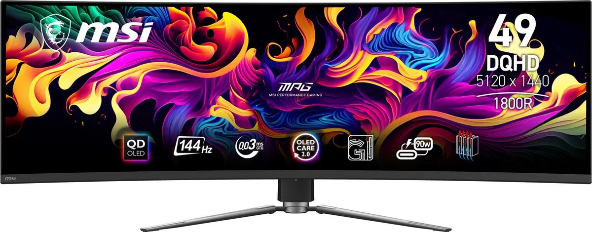 MSI MPG 491CQP QD-OLED Curved Ultrawide Monitor 144Hz
