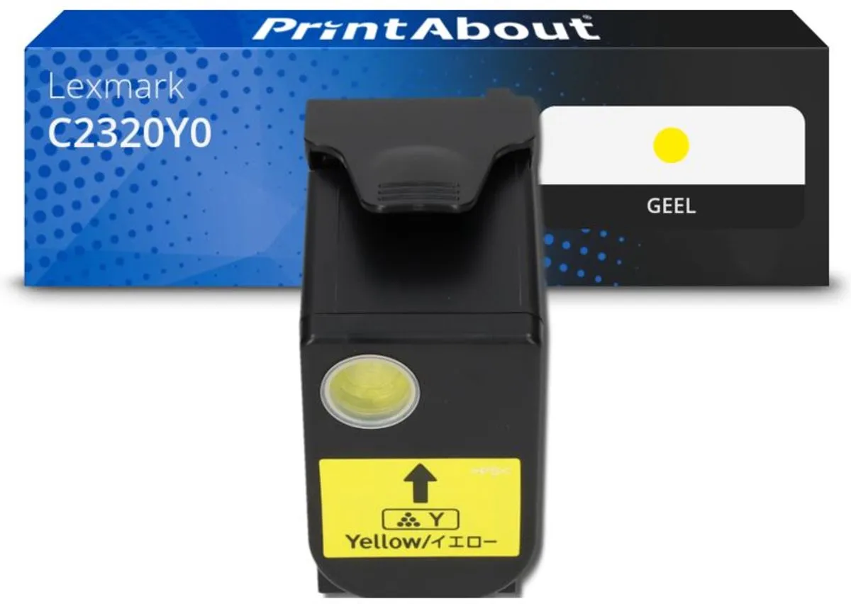 PrintAbout Toner C2320Y0 Geel - 1.150 Pagina's - Lexmark