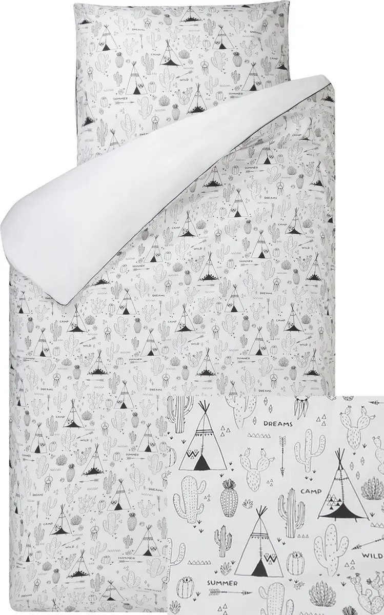 BINK Bedding Dekbedovertrek Indiana 1-persoons 140x200/220 cm (incl 1 kussensloo