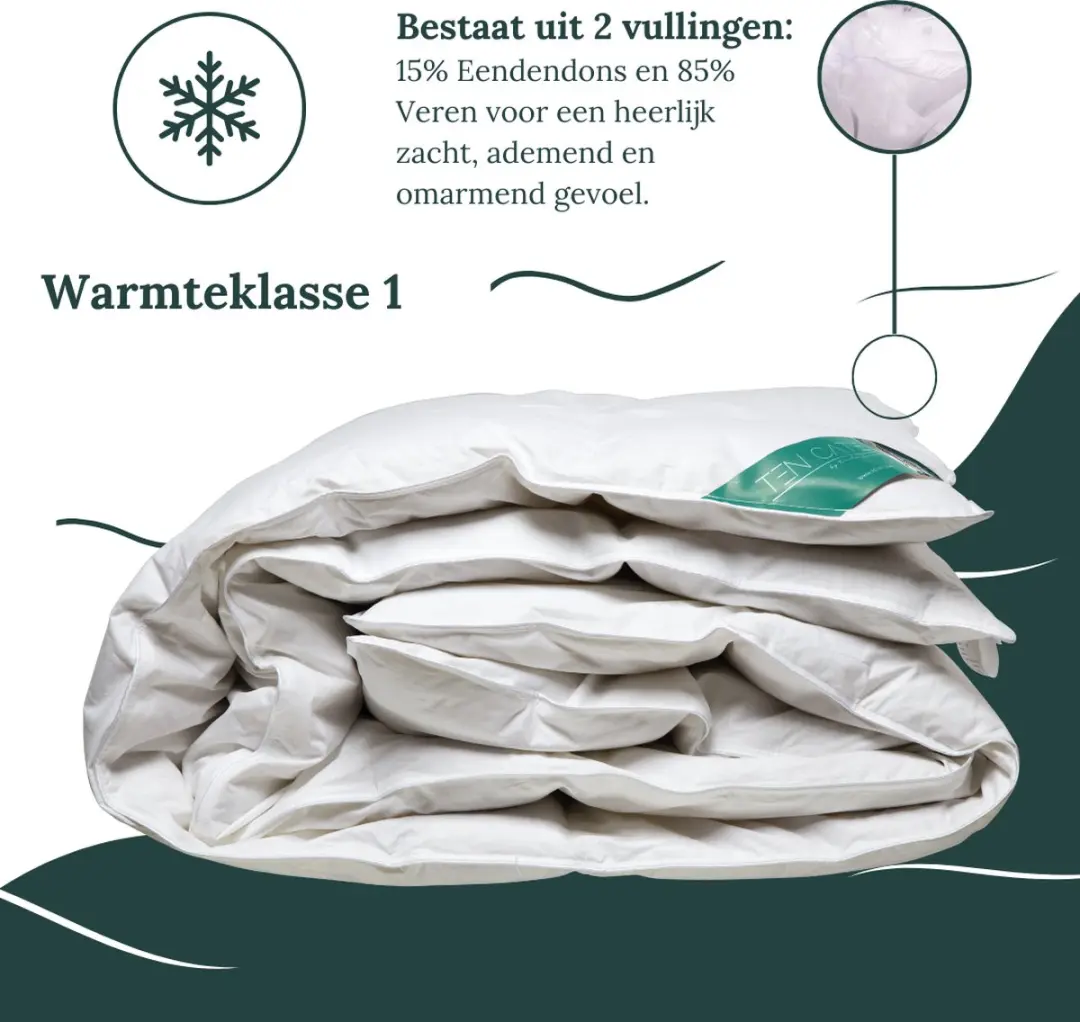 Ten Cate 15/85E Oostenrijks Dekbed met Dons