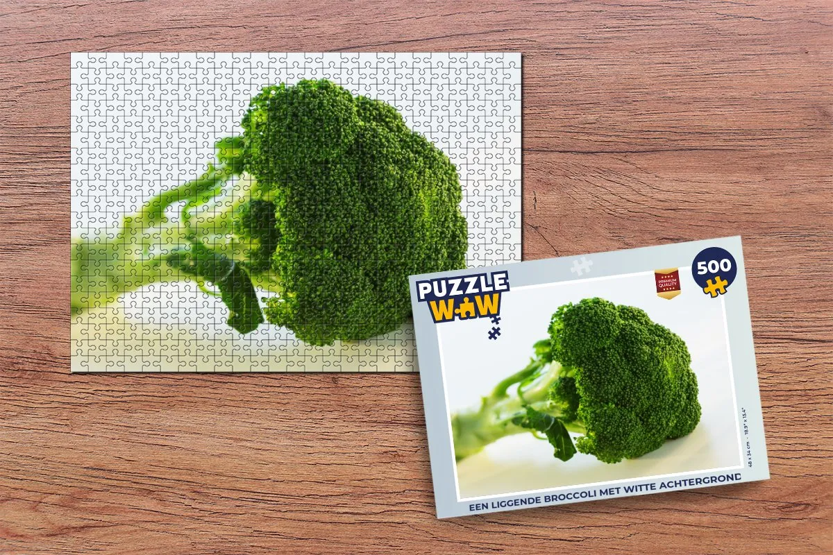 PuzzleWow Legpuzzel Broccoli 500 Stuks - Multicolor