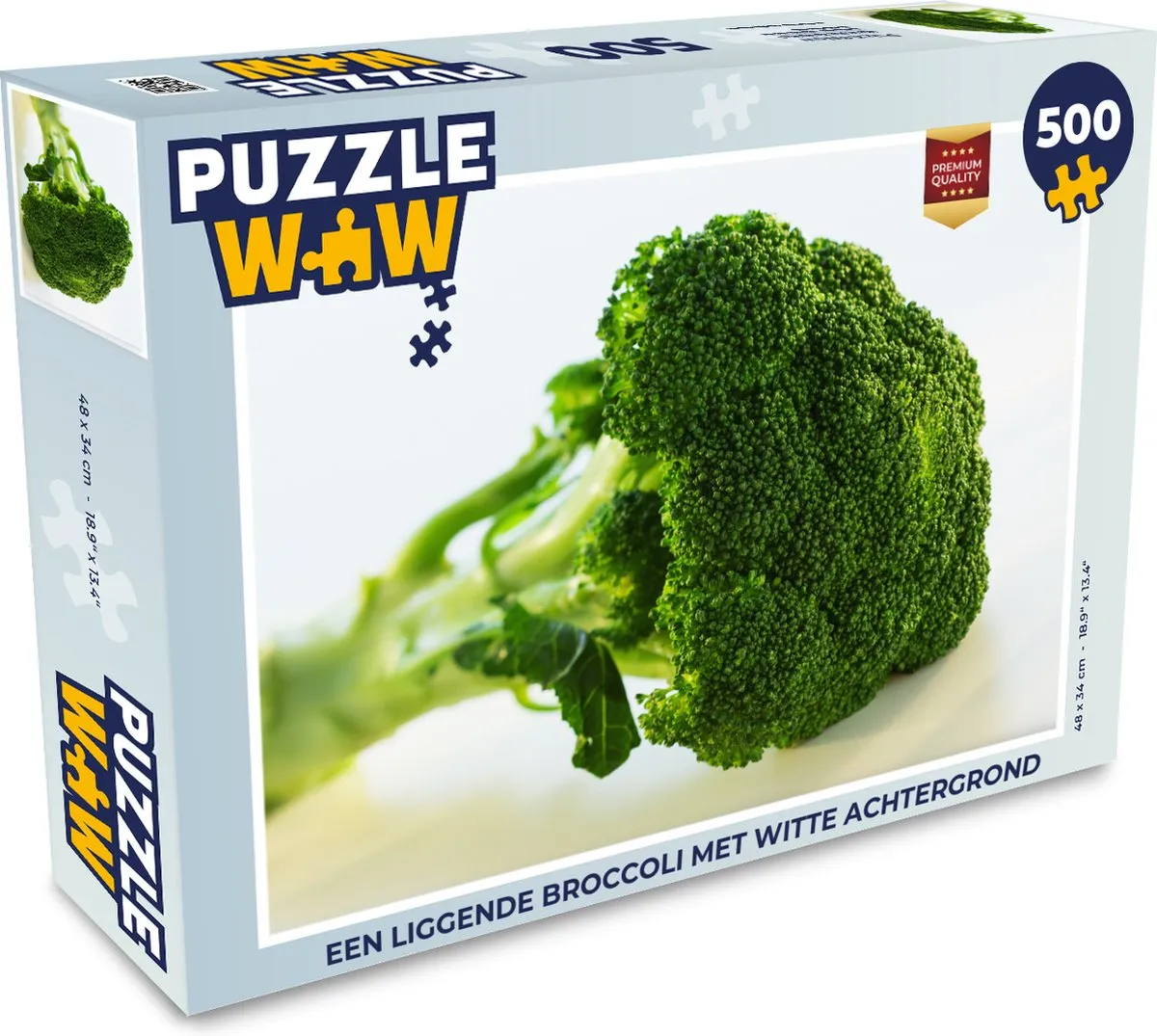 PuzzleWow Legpuzzel Broccoli 500 Stuks - Multicolor