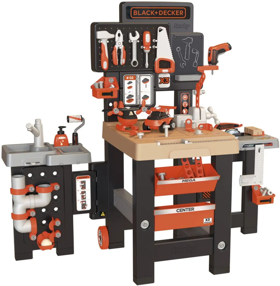 Smoby Black & Decker Mega Center Speelgoedwerkbank