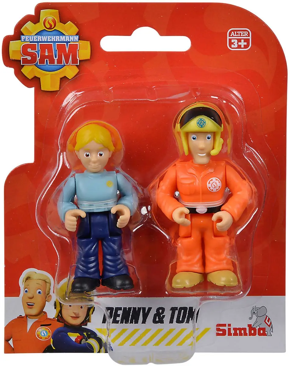 Simba Brandweerman Sam Speelfiguren Dubbelset - 2 Stuks - Meerkleurig