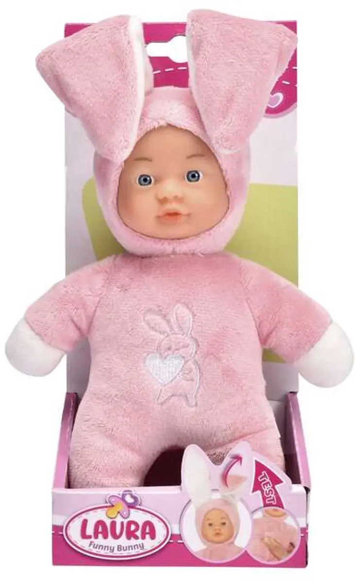 Simba Laura Funny Bunny - Roze - afbeelding 4 van 4