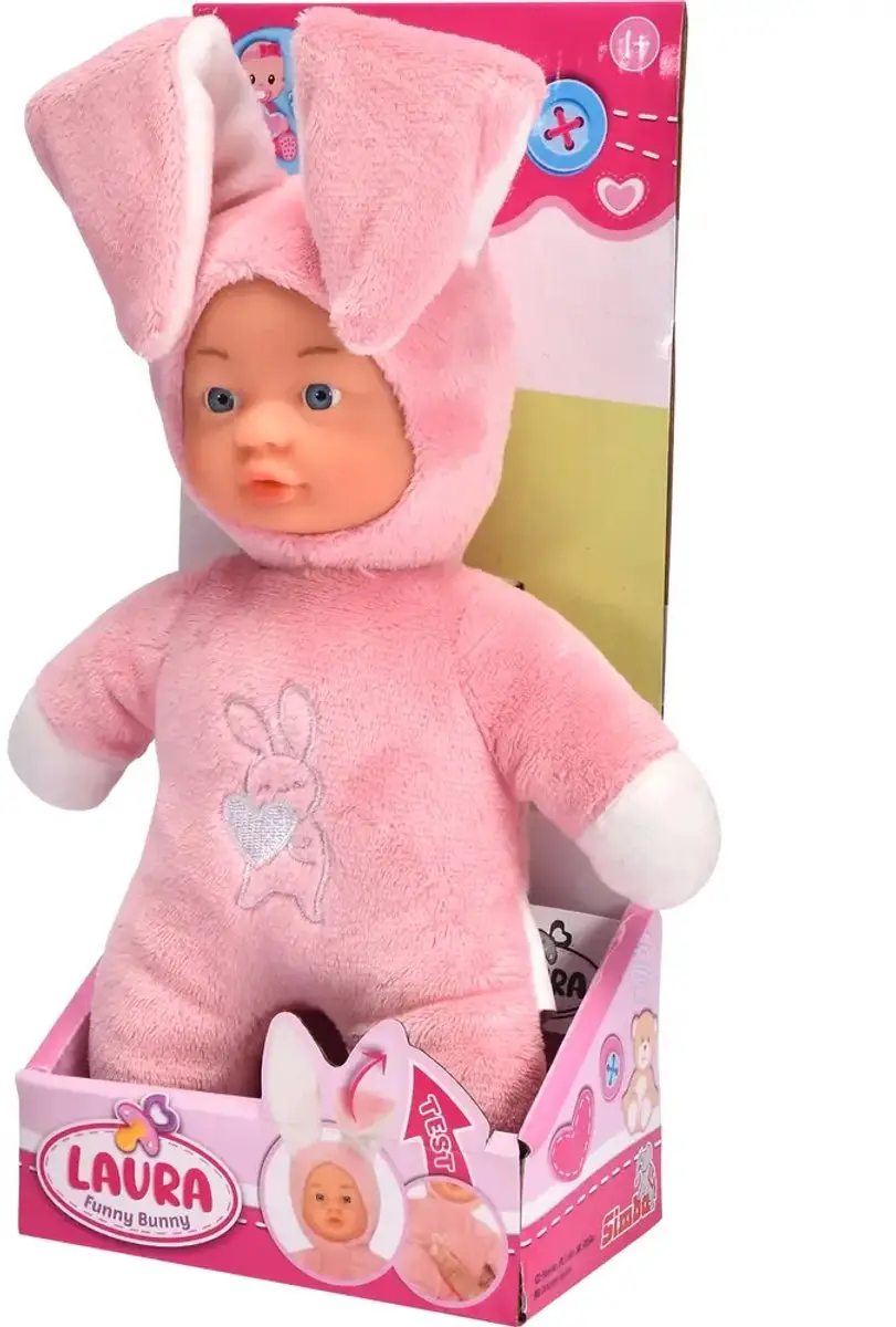 Simba Laura Funny Bunny - Roze - afbeelding 3 van 4