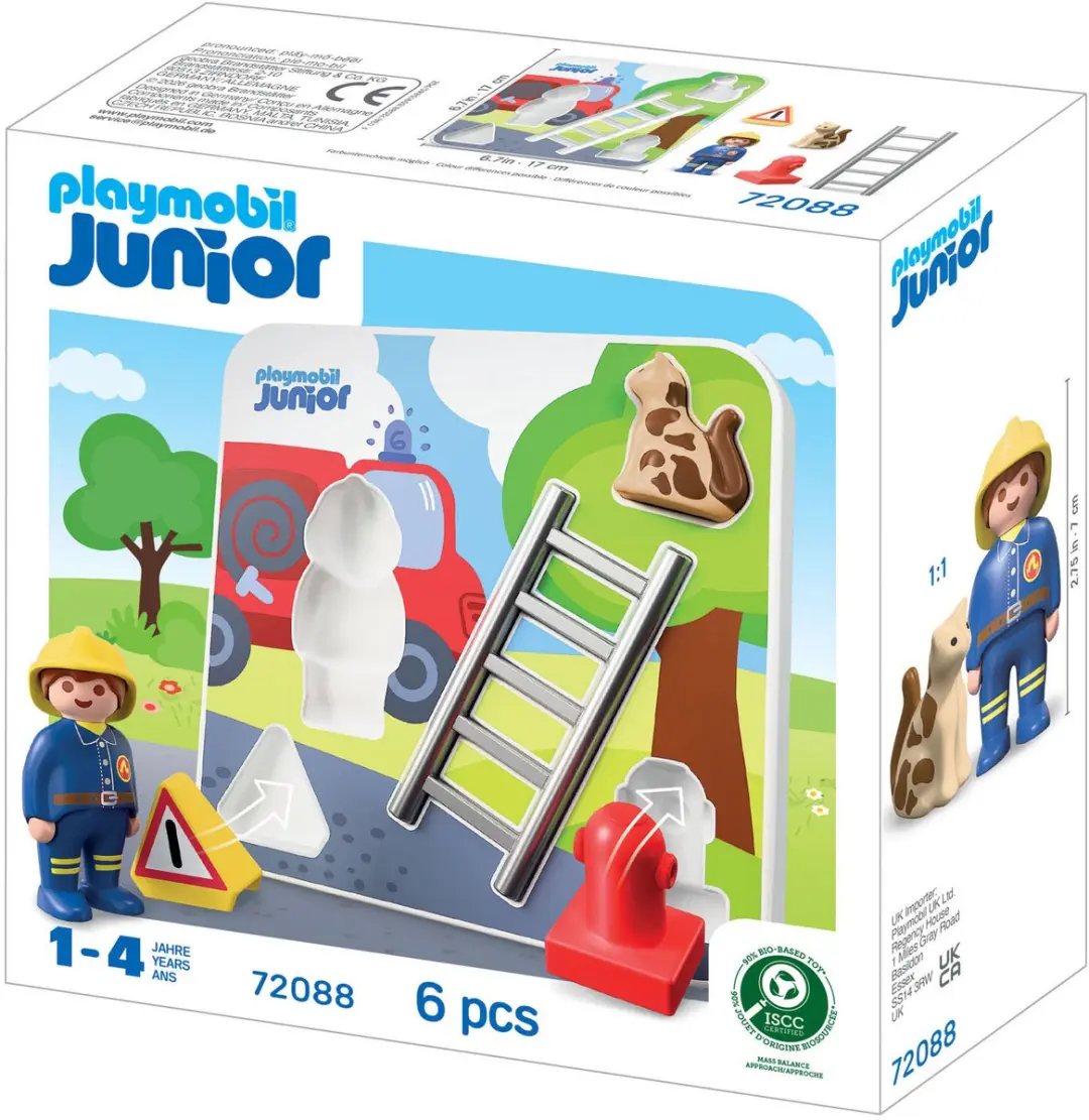 Playmobil Junior Brandweerpuzzel 72088 - Multi kleuren - afbeelding 2 van 3