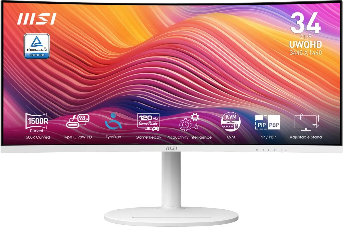 MSI Modern MD342CQPWDE Monitor 34