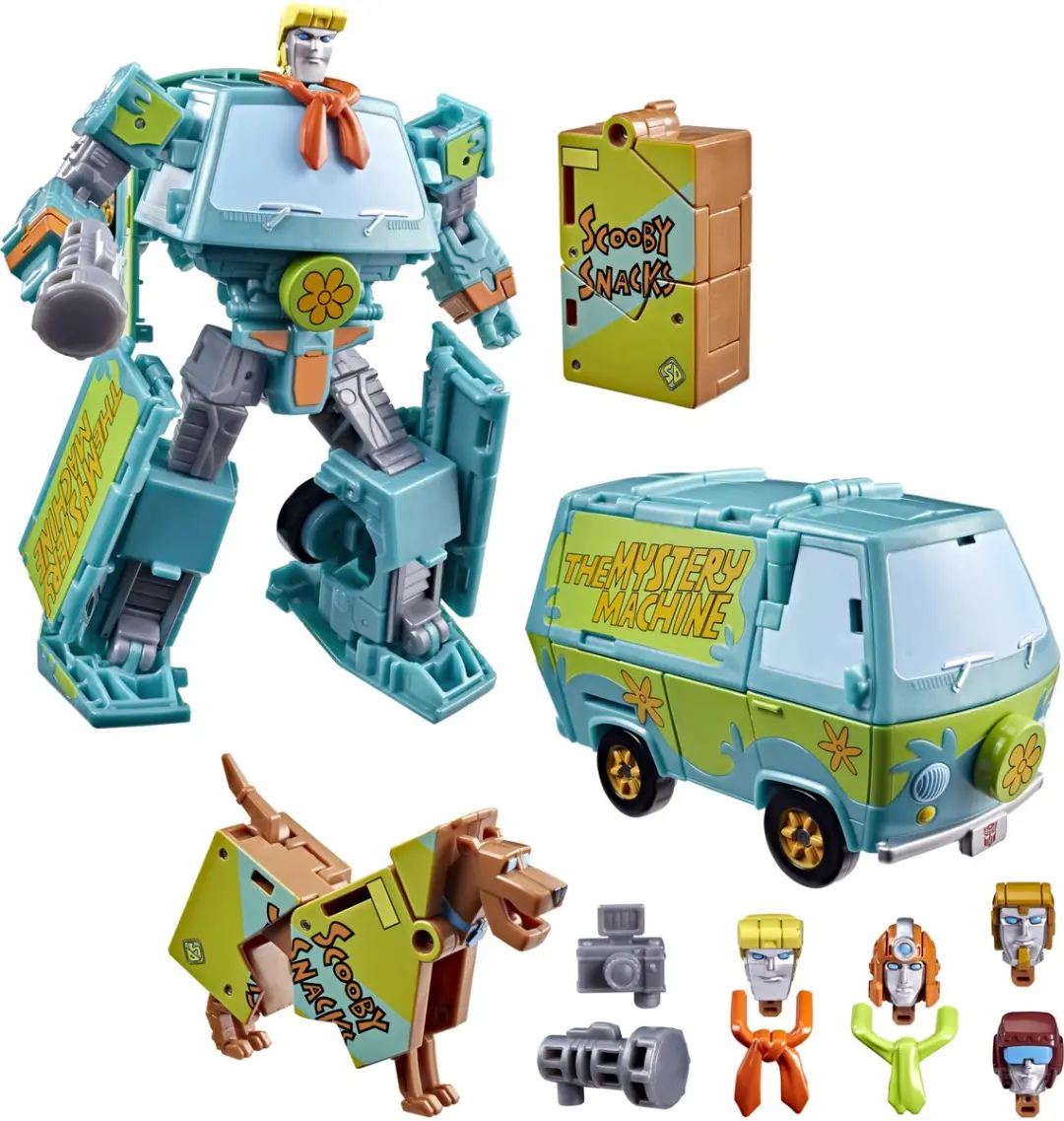 Transformers Scooby Doo Mysterious Prime en Automutt, omvormbare actiefiguurset,