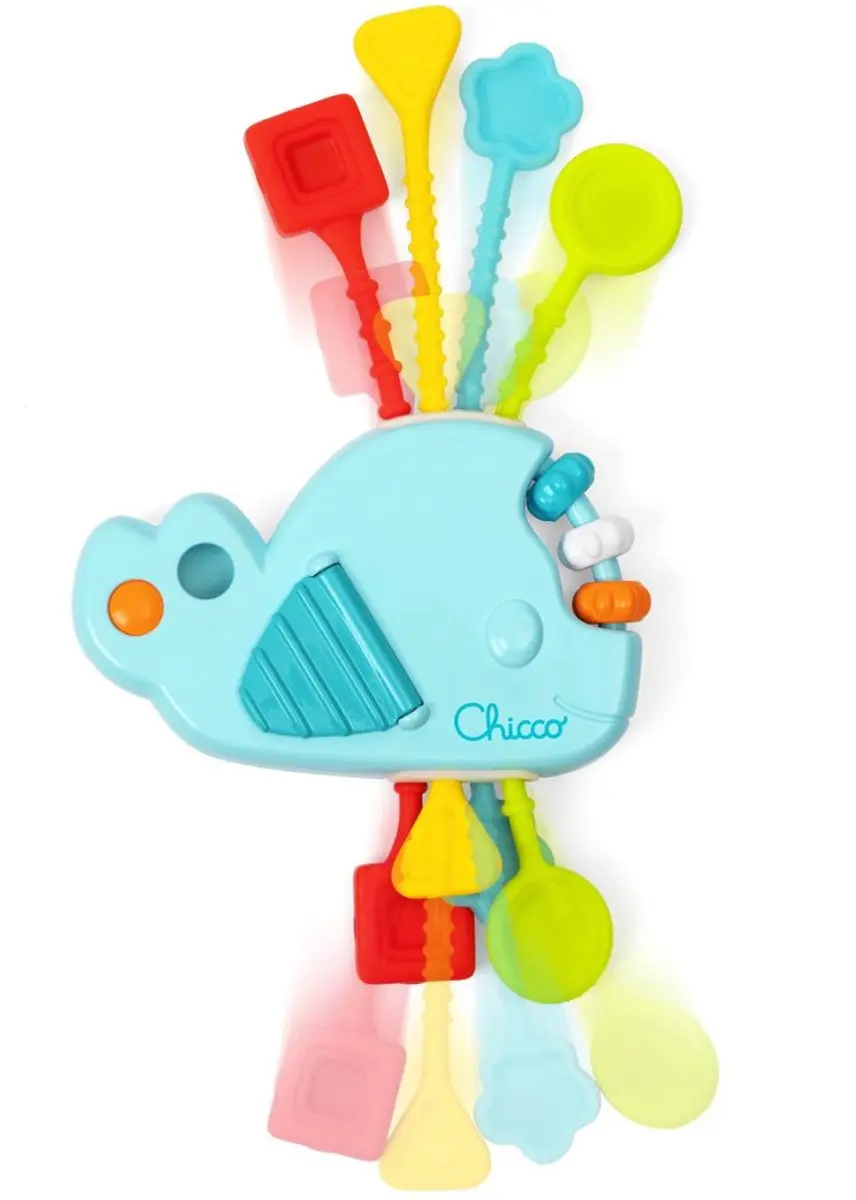 Chicco Multisensorische Trekkoord Walvis - Blauw/Multicolor - afbeelding 5 van 6