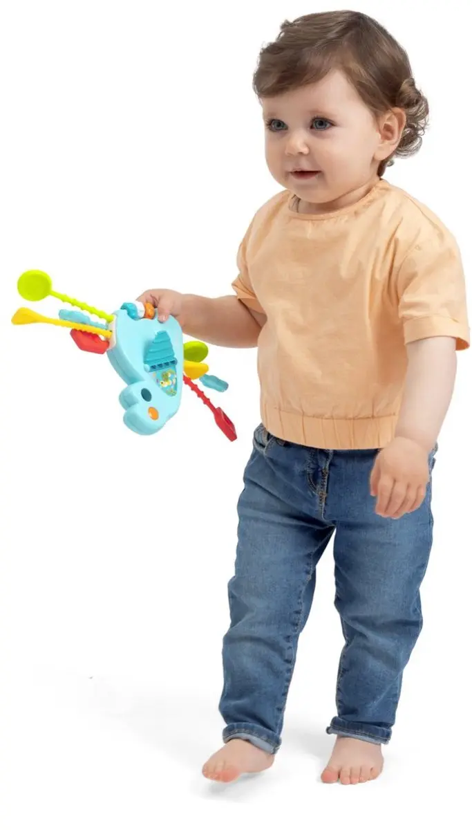 Chicco Multisensorische Trekkoord Walvis - Blauw/Multicolor - afbeelding 3 van 6
