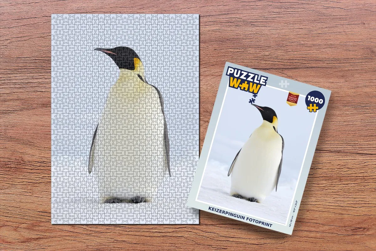 PuzzleWow Keizerpinguïn Legpuzzel 1000 Stuks - Multicolor