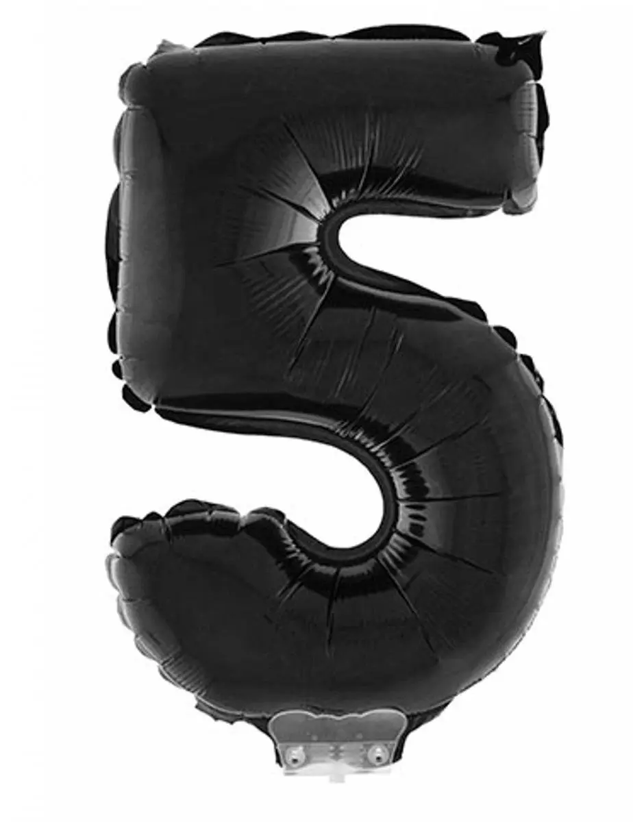 ESPA - Enorme zwarte aluminium cijfer ballon