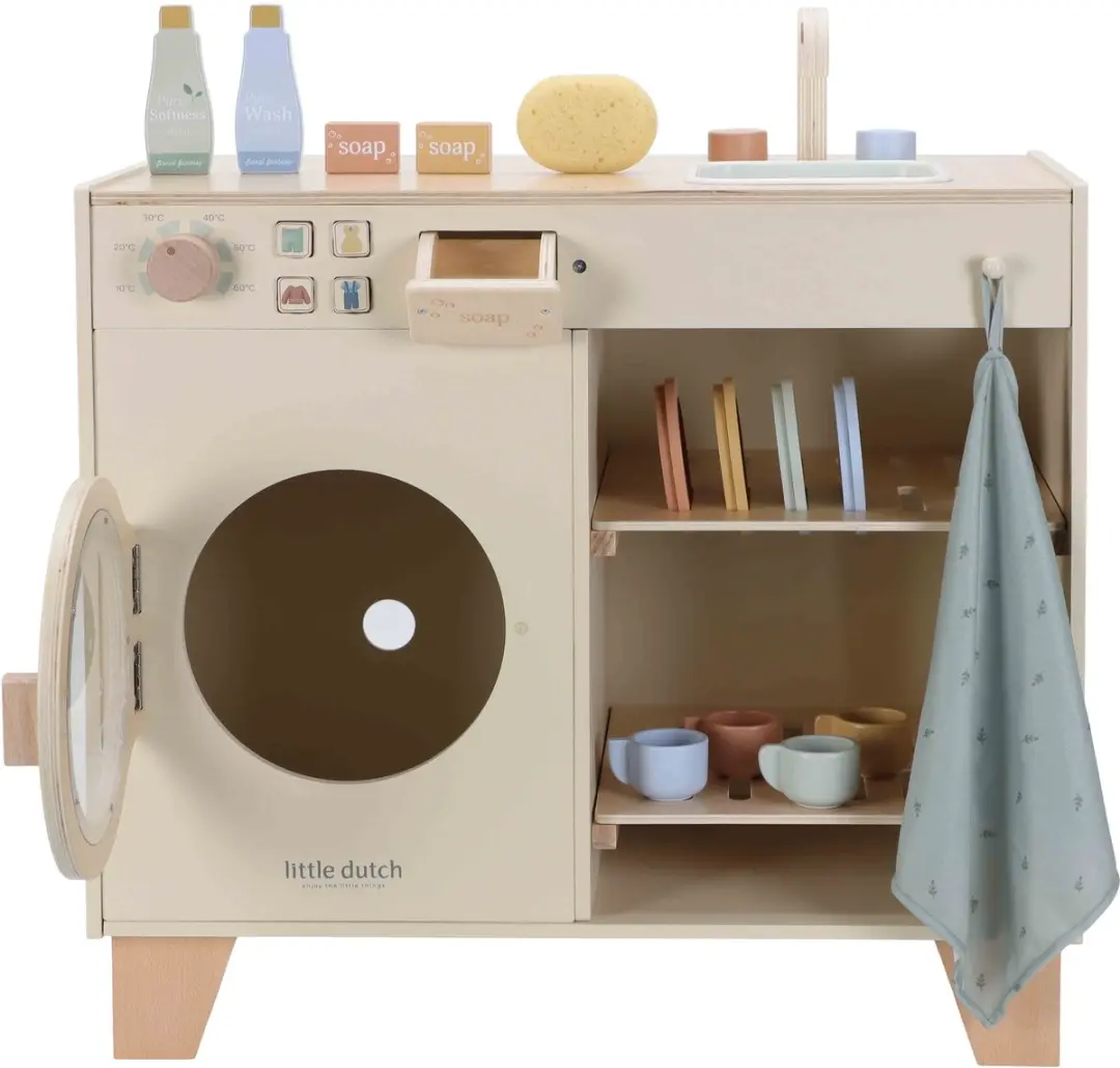 Little Dutch Houten Wasmachine Limited Edition - Hout - afbeelding 3 van 6
