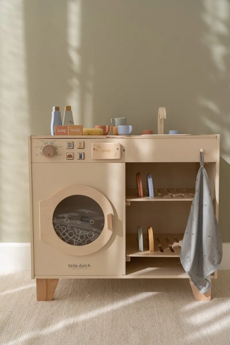 Little Dutch Houten Wasmachine Limited Edition - Hout - afbeelding 5 van 6