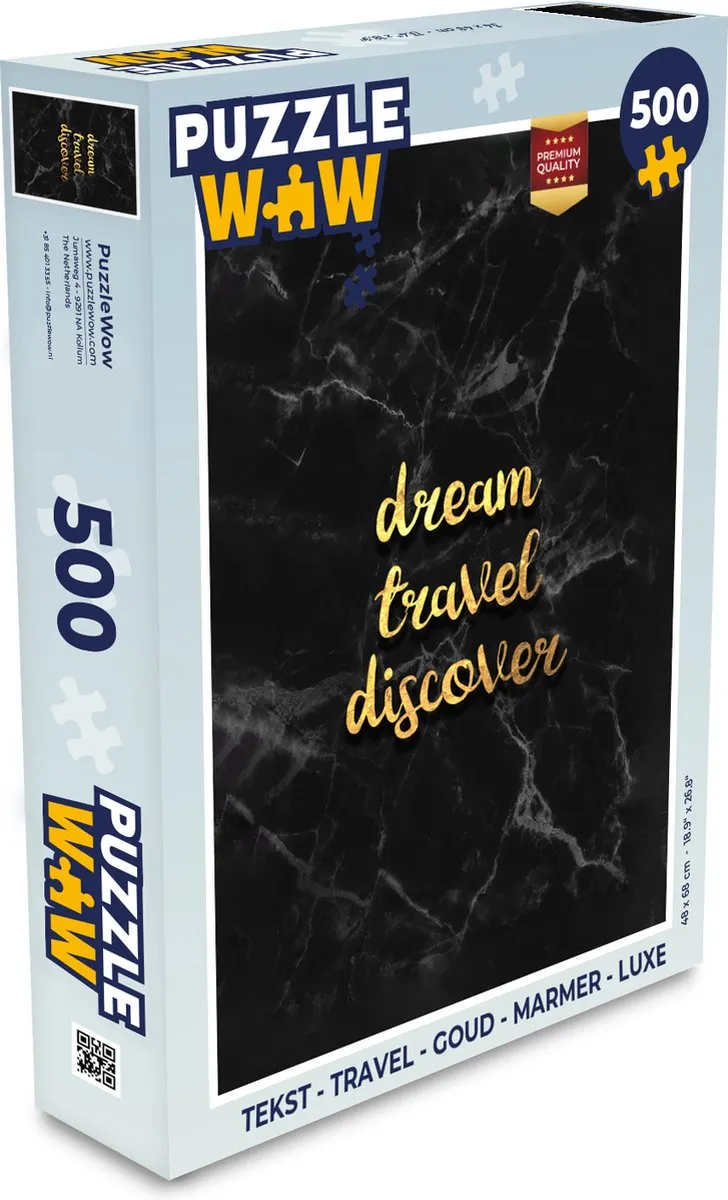 PuzzleWow Travel Puzzel 500 Stuks