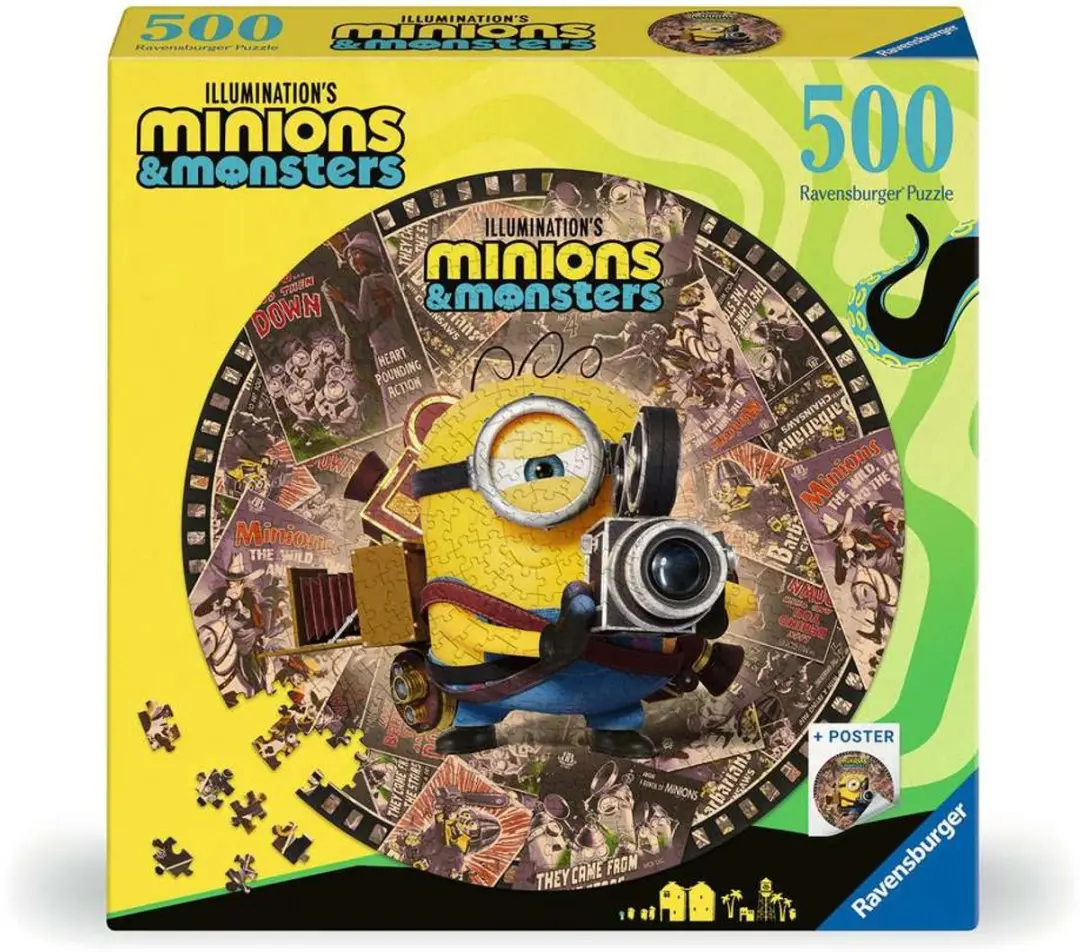 Ravensburger Minions & Monsters Cirkelpuzzel 500 Stuk
