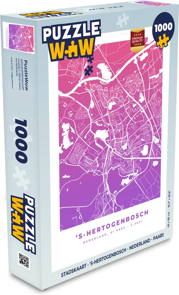 PuzzleWow 's-Hertogenbosch Legpuzzel 1000 Stuks