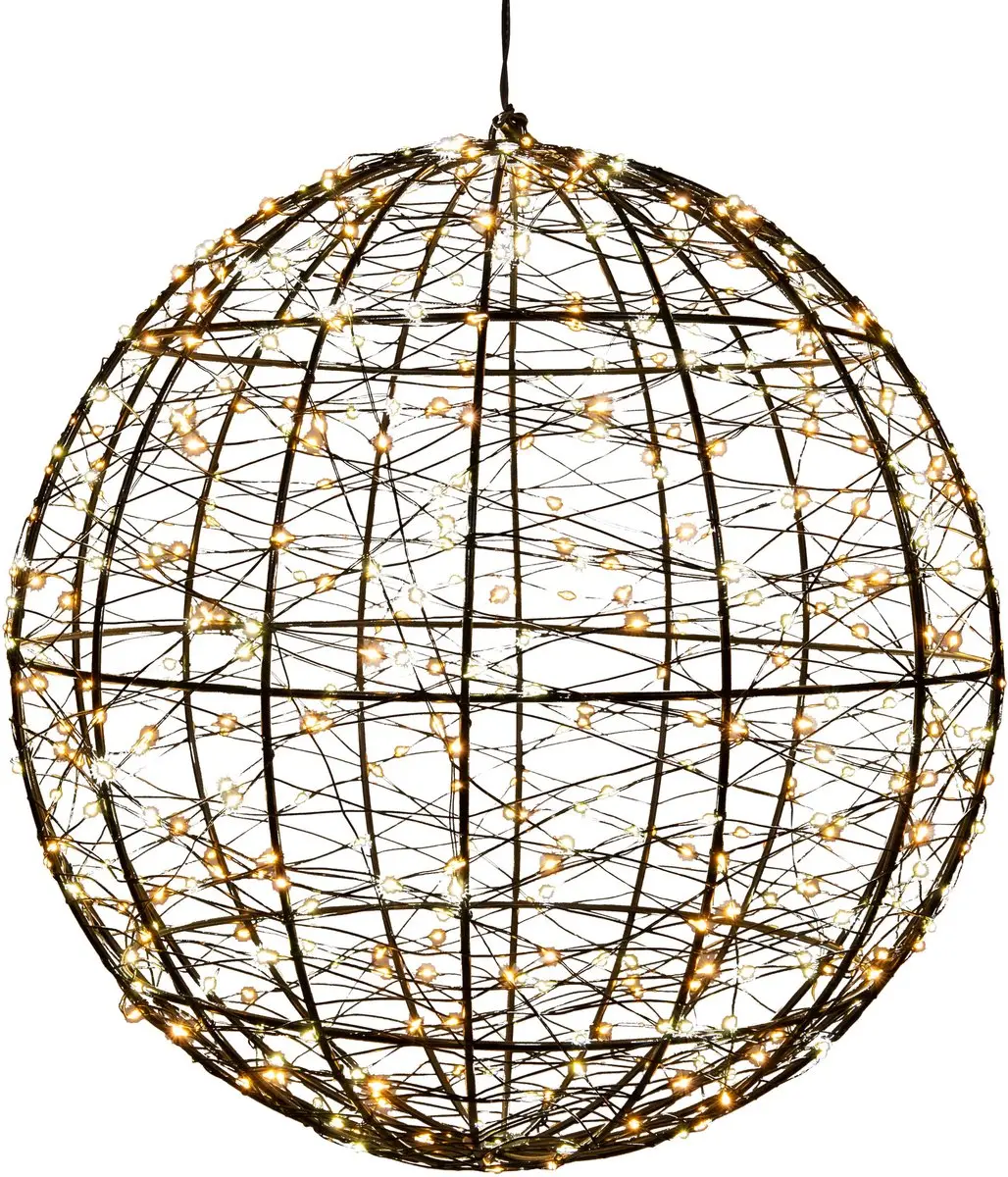 Anna's Collection Verlichte Kerstbal D35cm - 500 LED - Warm Wit - afbeelding 2 van 2