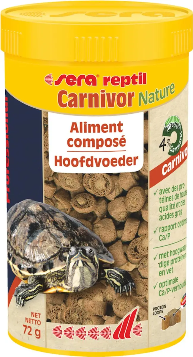Sera Turtle Adult Carnivore Duo Pellets 250ML